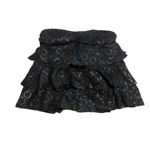 MagicSuit Miracle Suit Strapless Swimsuit Circle Print Tiered Size 8 Women's